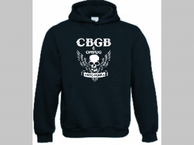 CBGB Club Legend,  mikina s kapucou stiahnutelnou šnúrkami a klokankovým vreckom vpredu 